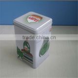 factory directly CYMK print OEM Delicate cheap metal tin can rectangular laundry soap powder tin box wholesale