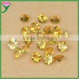 Wholesale Genuine Natural Round Brilliant Cut Yellow Sapphire Citrine Beads thumbnail-1