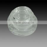 Wholesale k9 crystal optical glass 6cm diameter engraved factory clear glass ashtray