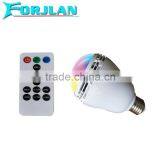 Colorful Remote Control Best Quality Rgb Bluetoth Led Light Bulb Speaker thumbnail-2