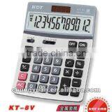 12 digits electronic desktop dual calculator KT-8V