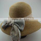 Best Price Crazy Selling Women Raffia Panama Straw Hat thumbnail-1