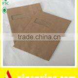 22.5*34 cm With Window 10.5*4 cm Handmade Kraft Paper Brown Envelopes