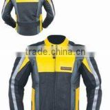 DL-1184 Leather Motorbike Jacket , Auto Racer Wears