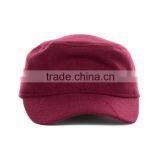2015 Factory Supply Fashion and High End Cotton Material Burgundy Military Hat thumbnail-2