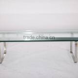 Famous Design Hans Wegner Tempered Glass Top CH108 Coffee Table thumbnail-1