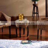 Wicker furniture coffee chair and table