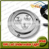 IP68 100% Waterproof 6w Underwater Pool Light, Quality Guaranteed 6w Boat Led Light