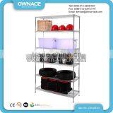 Chrome Wire Shelving Rack, Wire Shelf Storage, Chrome Shelving System thumbnail-1