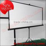 Matte White Floor Stand Tripod Manual Projection Screen With 70~120 Inch Size thumbnail-4