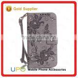 [UPO] For IPhone se Case New Arrival Premium Durable Diamond Leather Flip Phone Case With Wallet Card Slots thumbnail-3