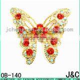 Butterfly Shaped Rhinestone Lady Fashion Shoes Ornaments thumbnail-1