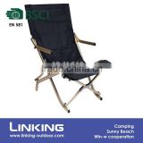 black foldable relaxing chair