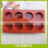 8-Cavity Round Cylinder Silicone Mold for Handmade Soap, Cupcake, Bread, Loaf, Muffin, Brownie, Cornbread, Cheesecake, Pudding thumbnail-3