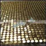 2014 Modern Design Flexible Metal Mesh Fabric/sequins Table Runner Table Cloth