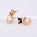 Mesh Stardust Rose Gold Stud Earring Gift for Women Girl With Tiny Stones Filled thumbnail-2