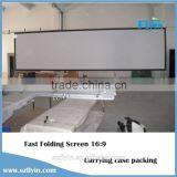 Aluminum Alloy Frame Fast Fold Screen Rear Front Easy Folding and Carrying Screen Fast Fold Projector Screen