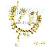 Natural Pearl Necklace Sets 14K, Gold Necklace Sets, Pearl Jewelry Sets thumbnail-2