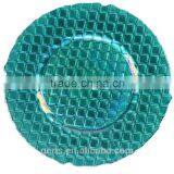 GRS Newest Elegant Blue Diamonds Charger Plates. thumbnail-1