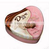 Square Shape Tin Box Size:120*120*40mm Heart Shape Tin Box