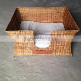 Pretty small bamboo pet cage, cat and dog home