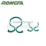 Green Eight Shape Plastic Clips thumbnail-1