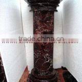 RED ZEBRA MARBLE PEDESTALS thumbnail-1
