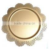 Decorative Wedding Table Gold Charger Plate thumbnail-2