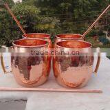 Indian Copper Hammered Moscow Mule Mug thumbnail-4