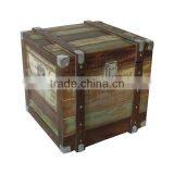 Vintage Wooden Storage Box Wooden Craft Box thumbnail-2