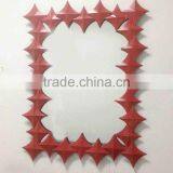 Vintage Red Rectangle Wall Mirror Decorative Mirror for Wall Design Decorative Wall Mirror thumbnail-1