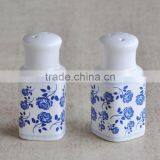 Ceramic Spice, Salt and Pepper Shaker Set With Decal thumbnail-2