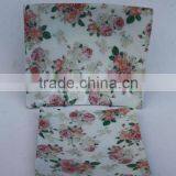 White Enamel Painted Square Plates With Floral Patterns in Cast Aluminium Available in Other Shapes and Patterns