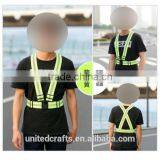 Night Running Cycling Working Safe Elastic Reflective Belt Vest Waistcoat Strap thumbnail-2