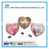 Gift Set Crackle Mosaic Iridescent Glass Hearts thumbnail-1