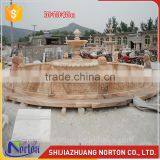 Outdoor large antique sunset marble lion statues water fountains NTMF-S032Y