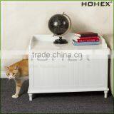 MDF Wood Cat House Pet Cage With Table Top Homex_BSCI Factory thumbnail-1