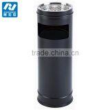 Lobby Standing Stainless Steel Litter Bin With Ashtray thumbnail-2