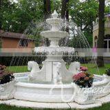 Outdoor Garden Decoration Stone Carving Marble Horse Water Fountain thumbnail-1