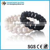 2015 Wholesale Fashion Twist Braided Silicone Bracelet ,wristband China thumbnail-4