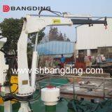 15T Electric Hydraulic Offshore Knuckle Telescopic Boom Ship Deck Marine Crane thumbnail-1