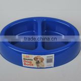 2grid oval shape Cheap plastic pet bowl/dog bowl/cat bowl