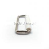 1.5" X 3/8" Rectangle W/White Rolle, Rectangle Metal Loop W/Roller, Metal Loop With Roller thumbnail-5