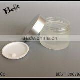 Hot Products 50g Frosted Glass Cosmetic Jar With Silver Aluminum Lid High Quality Cosmetic Glass Jar for Skin Care Cream thumbnail-2