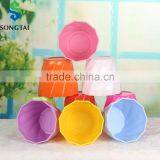Thicken Round Plastic Fancy Flower Pot thumbnail-1