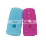 Hot Selling Custom Silicone Car Key Cover Flip Remote Key Case for VW With 3 Buttons thumbnail-2