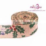 Professional Linen Drawstring Printed Jute Ribbon thumbnail-2