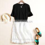 2016 Top Selling Plain Dyed Cotton Summer Fashion Design Short Sleeves Elegant Blouses thumbnail-5