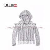 Long Sleeve Lace Hem Pullover Girls Knitted Sweater thumbnail-1