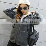 China Wholesale Professional Good Quality Cheap Women Pullover Zipper Hoodies thumbnail-2